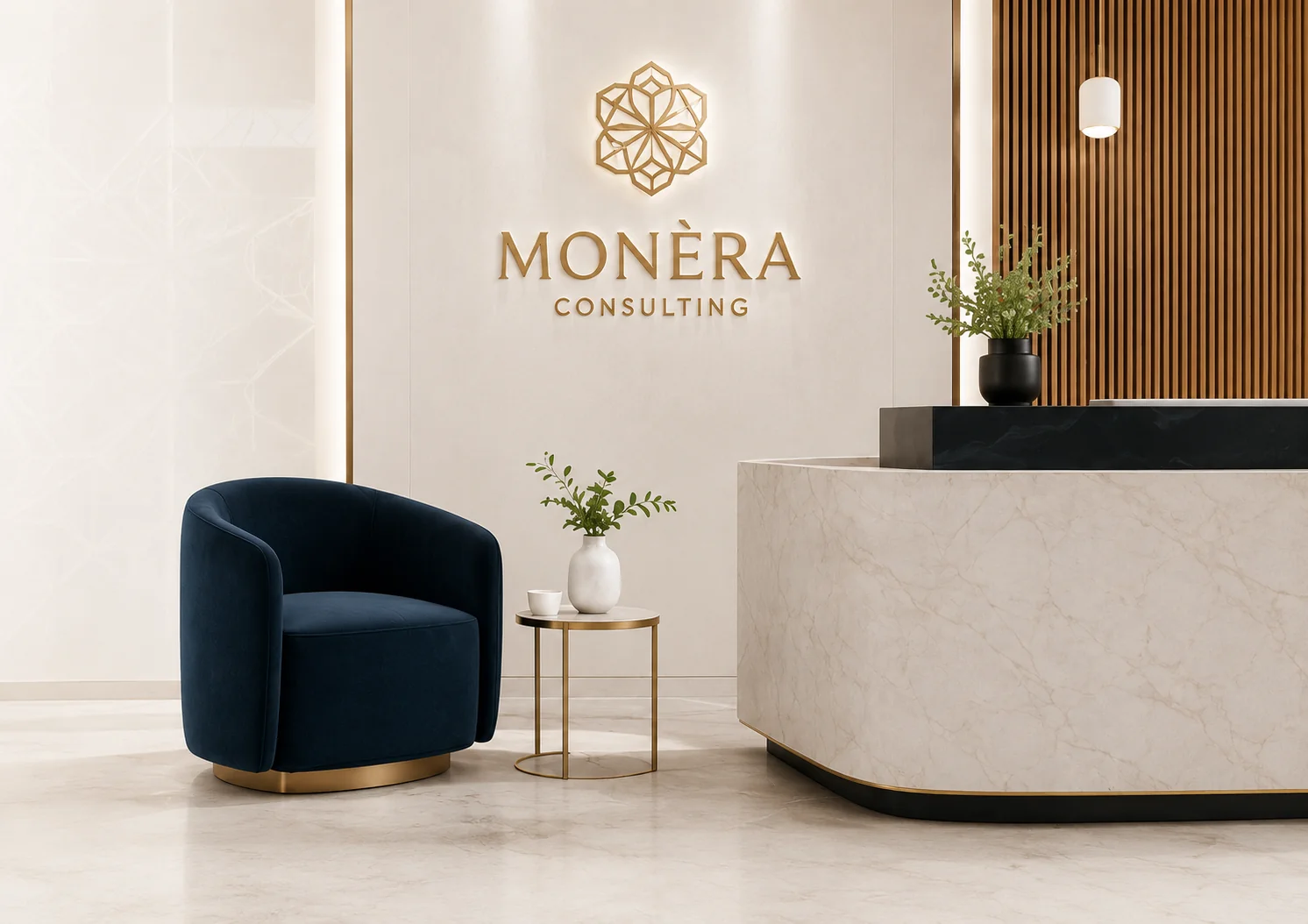 MONÈRA Consulting – premium office lobby
